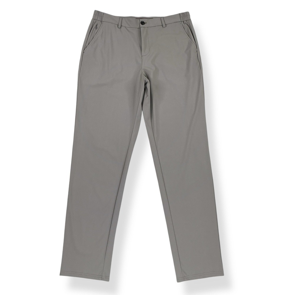 Spaidersilk Lion Nardo Pants Men 34x32 Gray Slim Fit Performance Stretch NEW